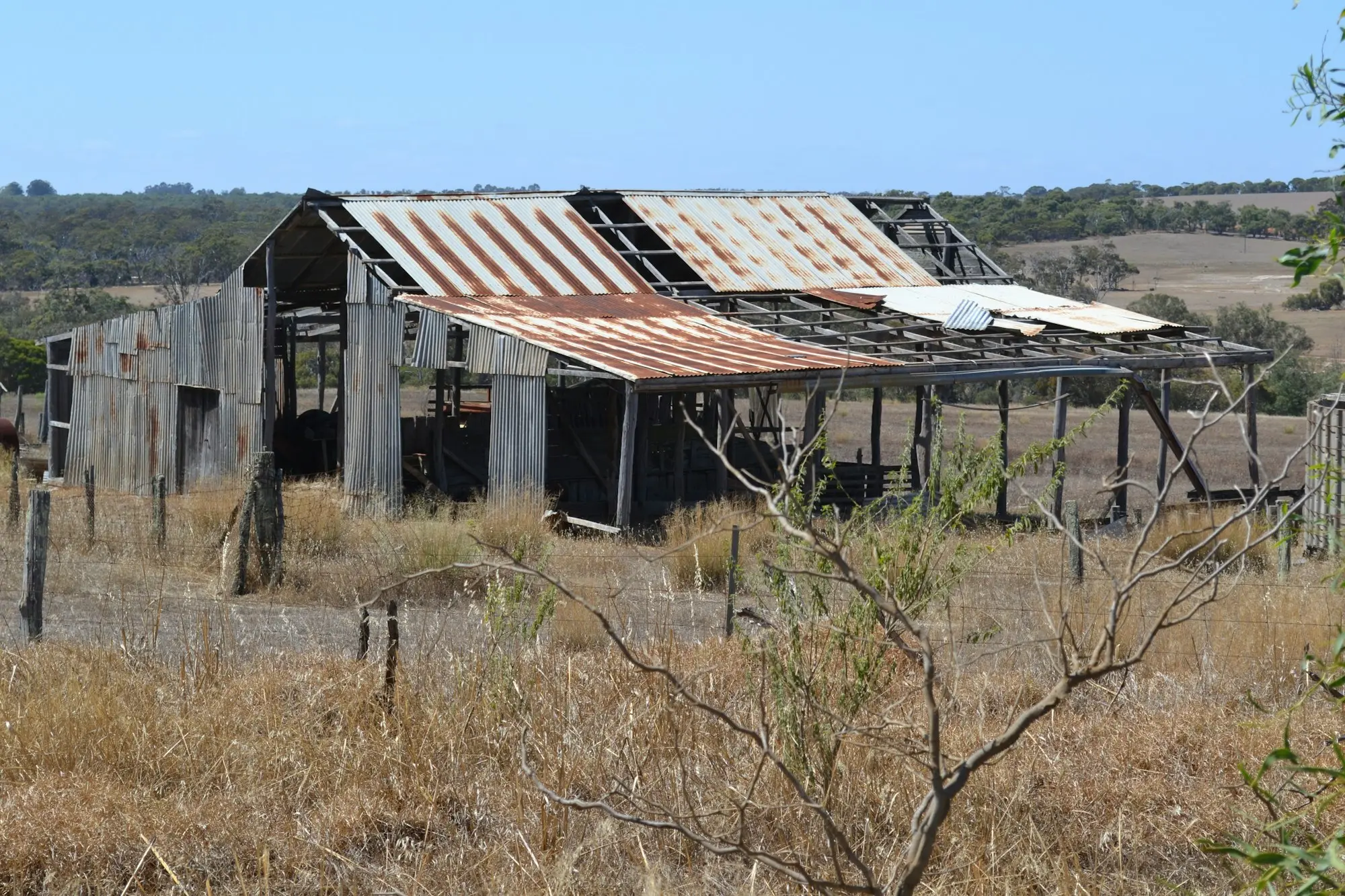 Weathered rural shed and workshop in Woogenellup, Western Australia